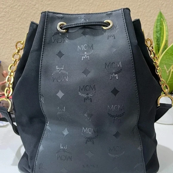 MCM Black Drawstring Bag - Picture 2 of 16